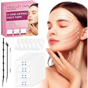 ANTIVP Neck Lift Tape Face Neck Lifting Tape Face Tape Lifting Invisible With String V-Shaped Instantly for Dounle Chin Forehead Skin Firming Mix Box (160PCS)