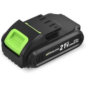 21V 2.0 Ah Lithium-Ion Battery Pack, Rechargeable Battery for WB0702 Power Drill Replacement Aceessory, Compatible Power Drill