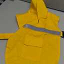 NACOCO Large Dog Raincoat Adjustable Pet Water Proof Clothes Lightweight Rain Jacket Poncho Hoodies with Strip Reflective (M, Yellow) (Medium (Pack of 1))