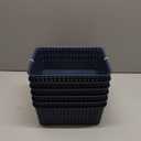 Cand Plastic Storage Basket Bin, 6 Pack Small Organizing Basket for Desktop