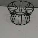 Raised Cat Bowl Stand Metal - Elevated Cat Food Dish Holder with Anti-Slip Sleeves - Lifted Feeding Station Anti Vomiting - 6.7" W x 3.9" H - Black (Bowl Not Included)