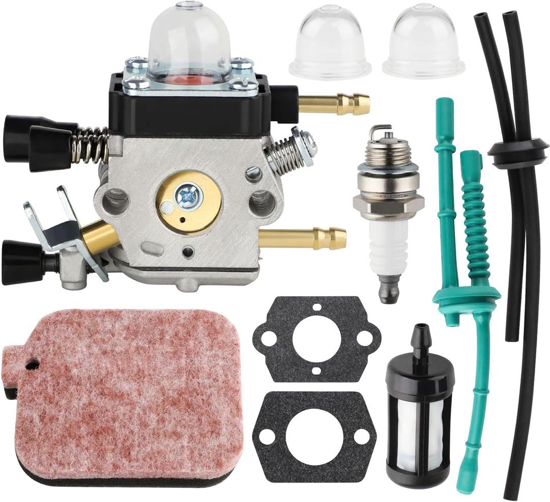 BG55 SH85 Carburetor Tune Up Kit for STIHL BG85 SH55 BG 55 BG45 BG65 BG46 Air Filter Spark Plug Primer Bulb Blower Parts Replace for Zama C1Q-S68