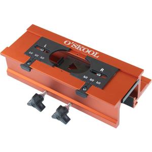 O'SKOOL Mortise and Tenon Jig is Ideal for cabinets, Chairs, and Table Construction Using a Plunge Router, RTA009