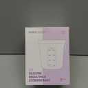 Nuliie 7 Pcs Silicone Breastmilk Storage Bags Reusable, 8oz/240ml Double Leak-Proof Breastmilk Freezer Bags, BPA Free Self-Standing Milk Bags for Breastfeeding, Baby Food Pouches (Color)