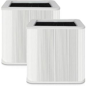 2 PACK 211+ Replacement Filter Compatible with Blueair Blue Pure 211+ Air Cleaner Purifier, H13 True Hepa and Activated Carbon Replacement Filter