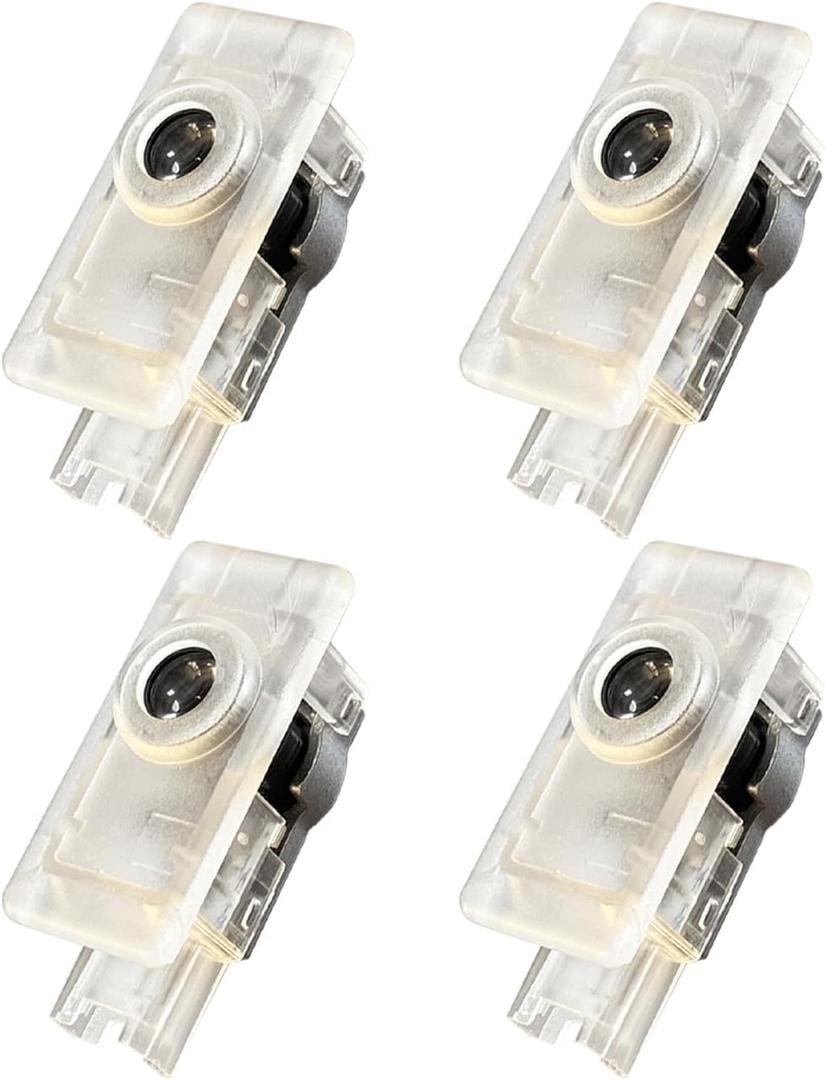 4 Pcs Car Welcome Lights, LED Door Projector Lights Compatible With 1/2/3G20/4/8/X1/X3/X4/X5(G05)/X7/M4/M8/Z4/I3, M with letter