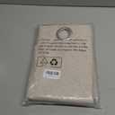 YoungsTex Short Linen Blackout Curtains 45 Inch Length for Kitchen Window, Oatmeal Thermal Insulated Drapes with Grommet for Bedroom Living Room Windows, 2 Panels, 42 X 45 Inch