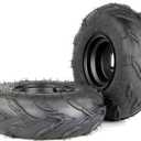 145/70-6 Wheels, 145 70-6 ATV Wheels for Quad ATV Go Kart Tubeless Tyres Kazuma Roketa 110cc Motovox MBX10 MBX11 MBX12 RT100