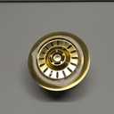 Akicon Kitchen Sink Brass Gold Finish Garbage Disposal Flange Stopper, One Size Disposal Rim, Fit 3-1/2 Inch Standard Sink Drain Hole 2.85" Height