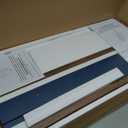 Vabches Over The Toilet Storage Cabinet with Doors & Paper Holder, Blue, W33.03''