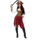 Women's Pirate Costume - Adult Pirate Wench Outfit for Halloween, Dress Up, Themed Parties, Cosplay M