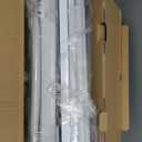 Queension Arch Backdrop Stand Set of 7.2FT & 6.6FT, Metal Wedding Arch Stand with Base for Ceremony, Balloon Arched Backdrop Frame for Birthday Party Baby Shower Celebration Decorations, White