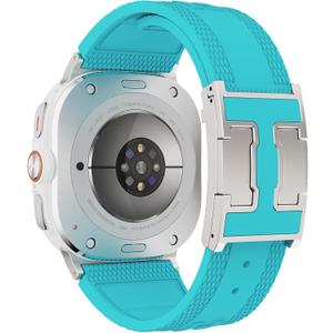 Sport Silicone Bands Compatible with Samsung Galaxy Watch Ultra Band (2025/2024) 47mm for Men Women,Soft Silicone with Magnetic Buckle Replacement Strap for Galaxy Watch Ultra