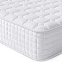 Vesgantti 8 Inch Multilayer Hybrid Queen Mattress - Multiple Sizes & Styles , Ergonomic Design with Memory Foam and Pocket Spring, Medium Firm Feel, White