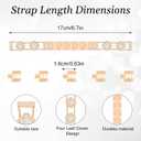 Bling Band Compatible for Garmin Lily 2/Lily 2 Classic/Active, 14mm Diamond Four-clover Stylish Women Strap Replacement for Lily 2 Smartwatch