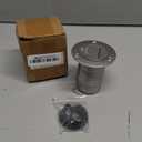 2" Marine Deck Fill/Filler - Fuel/Water/Waste/Gas/Diesel Boat Tank Filler with Keyless Cap & Screws, Polished Finish 316 Stainless Steel Hardware - for Yacht, Caravan