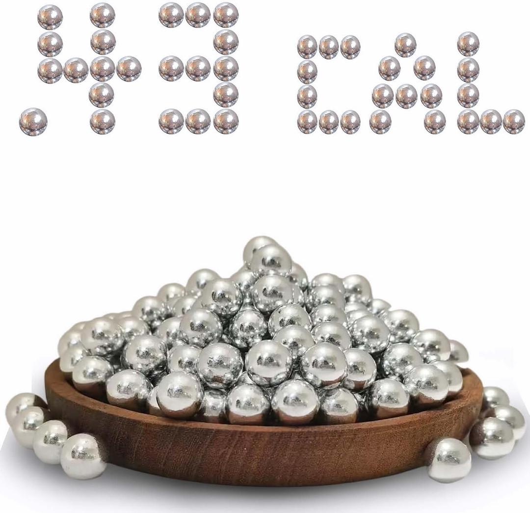 100Pcs 200Pcs 300Pcs .43 Caliber Hard Aluminum Balls, 1.83g Reusable Balls for Self Defense & Target Practice
