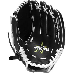 Baseball Glove, Softball Mitt, Softball Glove Youth Baseball/Softball Glove for Kids TeeBall Youth Adult Beginner Play & Training, Baseball Mitt Infield Mitts Left Hand Glove (10.5"| Ages 5-9, white/black)