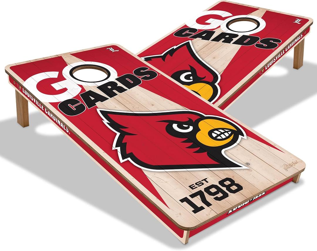 YouTheFan NCAA 2 x 4 Professional Wood Cornhole Game (Team Colors)