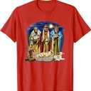 Three Kings Shirt Nativity Scene Christmas story Tres Reyes T-Shirt S