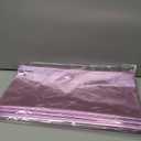 Quhora Shiny Foil Disposable Plastic Tablecloths for Rectangle Tables - Pack of 6 | 54x108 inches - Perfect for Parties, Events, and Weddings, Indoor and Outdoor Use - Pink