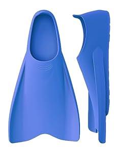 W WSTOO Streamlined Training Short Swimming Flippers in Silicone for Kids Adults Men and Women for Swimming Snorkeling and Diving 8.5-10 Men's