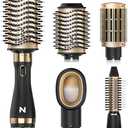 Natrial Hair Dryer Brush Blow Dryer Brush in One for Drying and Straightening, Volumizer Multi-Styler for All Hair Types, Frizz-Free Blowout Brush for Salon Quality