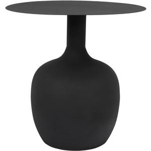 Creative Co-Op Metal Textured, Black, KD Table, 18 in x 18 in x 18 in