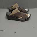 BZees womens DesireSlide Sandal, 6.5, Morel Stretch Fabric