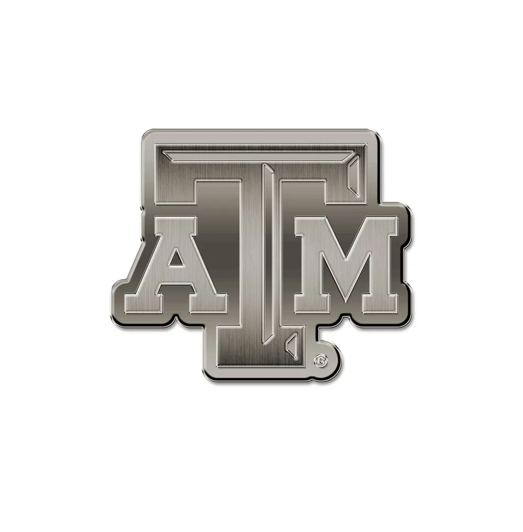 Rico Industries NCAA Standard Antique Nickel Auto Emblem for Car/Truck/SUV