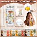 Kosiz 36 Pcs Boho Positive Affirmation Gift Set for Women, 12 Gratitude Notebooks 12 Plastic Cups with Lids Straws 12 Gift Bags, End of Year Thank You Gifts for Teachers Nurses Employee Coworker