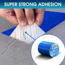 Blue Waterproof Tape for Solar Pool Cover Repair,Heavy Duty Waterproof Duct Tape for Pool Liner Patch,Butyl Sealant Tape with Strong Adhesive for RV Awning,Boat,Pipe Leak,Roof Seal,UV (2" x 16ft)