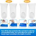 Skyfoot 3 Layers Adjustable Height Increase Shoe Insoles for Height Boosting, 3/4 Length 1 Inch Up Comfy Heel Lifts Inserts (Blue, Women 5-9, Men 6-8)
