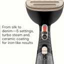 Conair Handheld Garment Steamer for Clothes, Turbo ExtremeSteam 1875W Fabric Steamer, Portable Handheld Design, Strong Penetrating Steam, Black