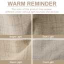 100% Blackout Shield Linen Blackout Curtains for Bedroom 102 Inches Long, Back Tab/Rod Pocket Living Room Drapes, Thermal Insulated Blackout Curtains 2 Panels Set, 50" W x 102" L, Oatmeal