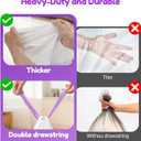 Liner Bags Compatible with Litter Box,Heavy-Duty and Durable Replacement,Litter Box 4 Accessories Compatible with for Hassle-Free Care,3 Rolls(63PCS)