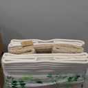 NaturalCozy 13x15x13 Kallax Storage Cubes Bins, 3 Pack | Cotton Rope Cube Storage Bin Woven Baskets for Organizing | Kallax Insert Storage Baskets for Shelves Organizer, Kids Toy, Closet Baby Nursery (15 x 13 x 13 (Kallax), Off White & Mixed Brown)