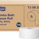 Tork Jumbo Toilet Paper Roll White T22, Universal, 2-ply, 12 x 1000', TJ0922A