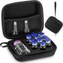 Peptide Case, Bac Water for Peptides, Glp1, Peptide Case for Fridge, 3ml Vial Storage Cases, Insulin Vial Holder, Fridge Freezer Travel, Only Box (Black,Sponge,1x30ml+10x3m L)