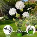 6.5 FT Giant White Hydrangea Flower For Decoration with Floor Stand