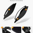 PBYMT Side Wings Air Deflectors, Fairing Side Wing Windshield, Black Adjustable Wind Deflectors Compatible for 2014-2024 Harley Electra Glide Street Glide Tri Glide Ultra Limited Fairing Side Shield