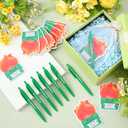 Eersida 48 Pcs Dumpster Fire Sticky Notes 30 Pages Each and Pens Funny Sticky Notes Desk Accessories with Organza Bags Appreciation Gifts Supplies for Students Office Coworker Employee Teacher