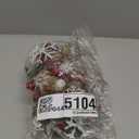 LLGT Christmas String Lights 5.7ft LED Copper Wire Light Christmas Tree Decorative Lights with Red Berry and Leaves Battery Operated Fairy String Lights Indoor Outdoor Christmas Decorations