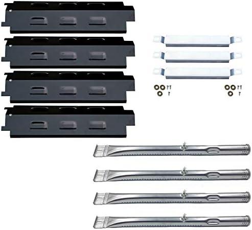 Direct Store Parts Kit DG259 Replacement for Charbroil Grill 463436213,463436215; Thermos 466360113 Repair Kit (SS Burner + SS Carry-Over Tubes + Porcelain Steel Heat Plate)