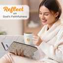 Christian Art Gifts Ceramic Coffee or Tea Mug Set for Women, Be Grateful, Faithful, Thankful, Joyful Bible Verse Mug Set, Boxed Set of 4 Coffee Cups