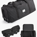 BAGSMART 83L Foldable Travel Bag, Large Duffle Bag for Travel, Duffel Luggage Bag for Sport College Camping, Water Resistant, Black