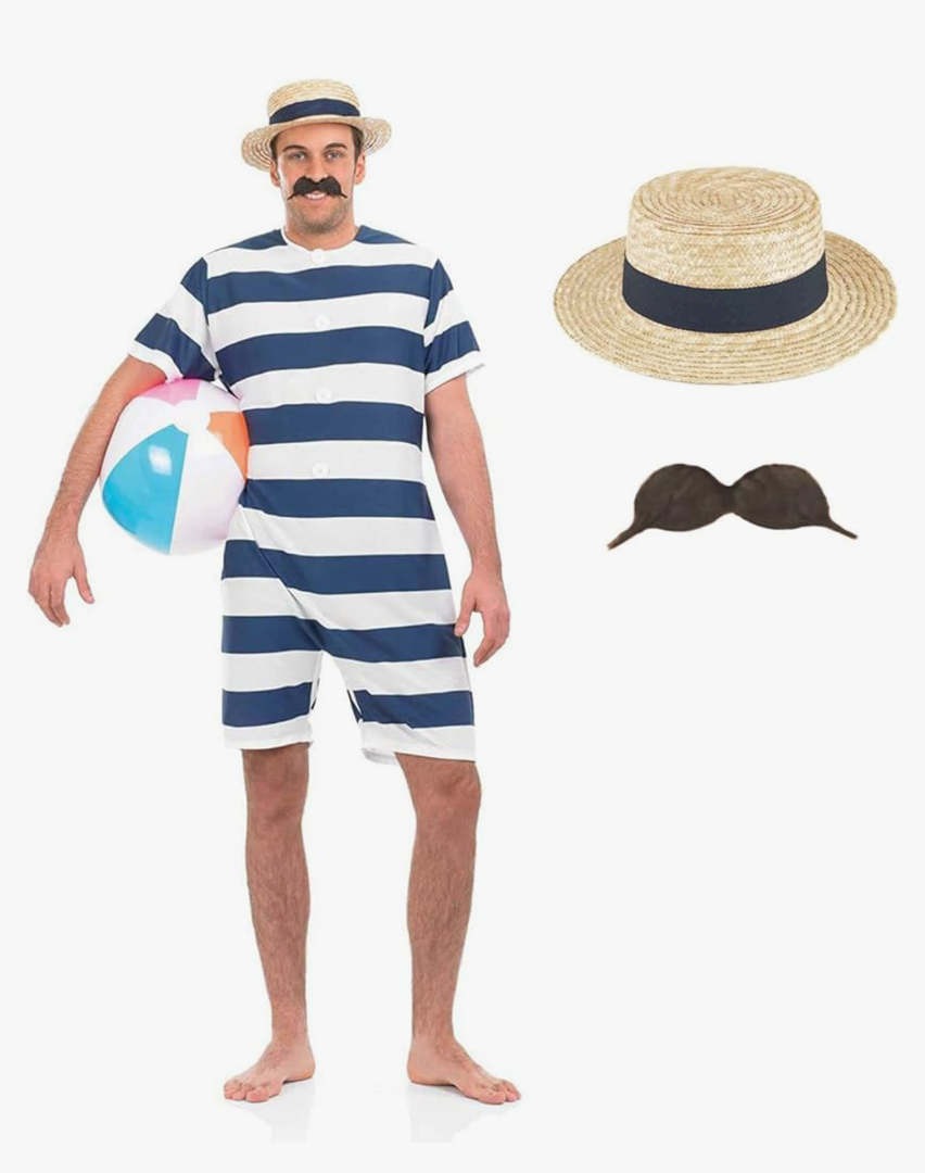 Fun Shack Men's Old Time Bathing Suit, Medium