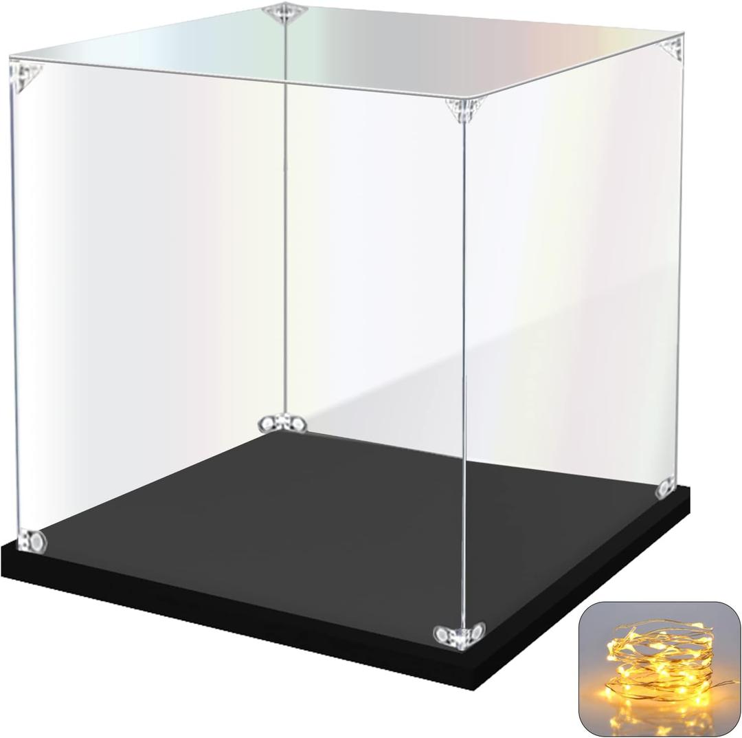 Acrylic Display Case for Collectibles Assemble Clear Acrylic Display Box for Lego Alternative Glass Case for Showcasing Figures Doll Toys Home Storage(12x12x12 inch, 30x30x30 cm) Acrylic Display Case for Collectibles Assemble Clear Acrylic Display Box for Lego Alternative Glass Case for Showcasing Figures Doll Toys Home Storage(12x12x12 inch, 30x30x30 cm)