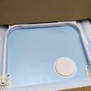 Laptop Bed Desk, Foldable Lap Table, Portable Study Table, Laptop Stand with Cup Holder & Tablet Slot & Lifting Handle for Working Writing Drawing & Eating - Blue