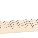 5 Pack Unfinished Scalloped Wood Border Trim, Scalloped Edge Decorative Wood Strips for Home DIY Crafts Wall Cabinet Shelf Door Window Frames Decor
